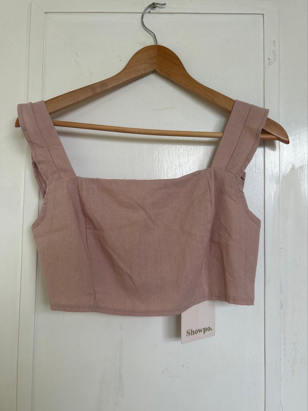 Showpo Pink Crop Top Size AU 12