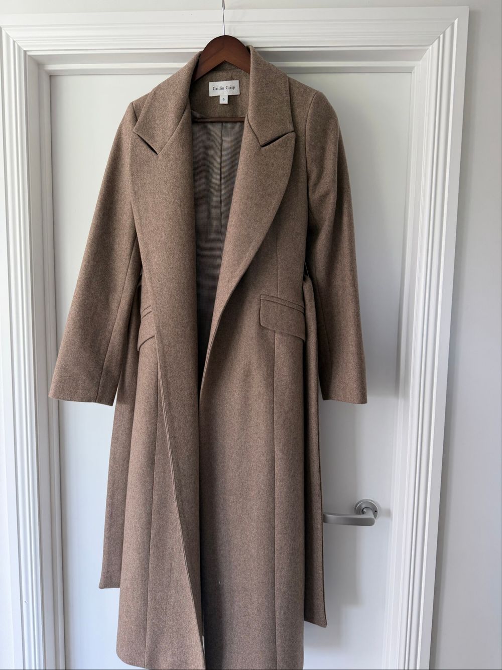Caitlin Crisp Wool Coat