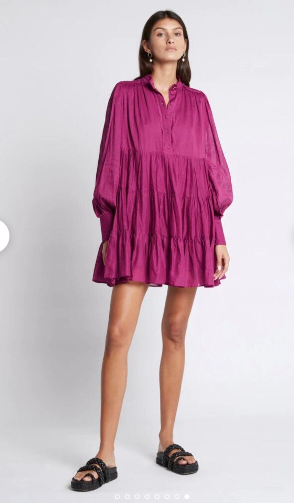 Aje Romance Smock Mini Dress
