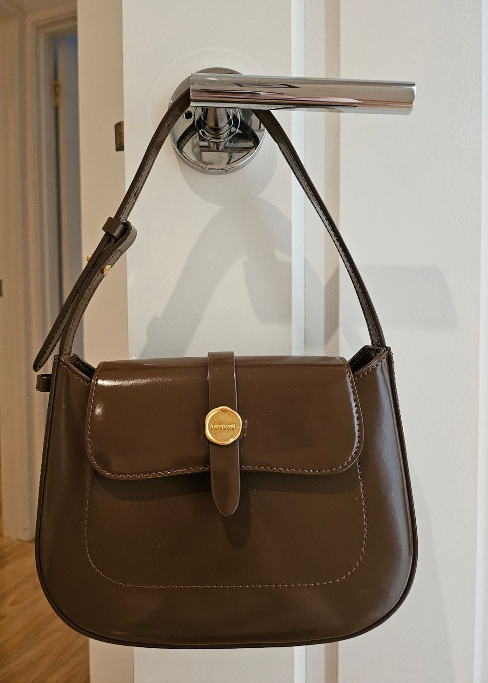 LEMEME SAC PETIT NOUVELLE MOCHA BROWN CROSSBODY BAG