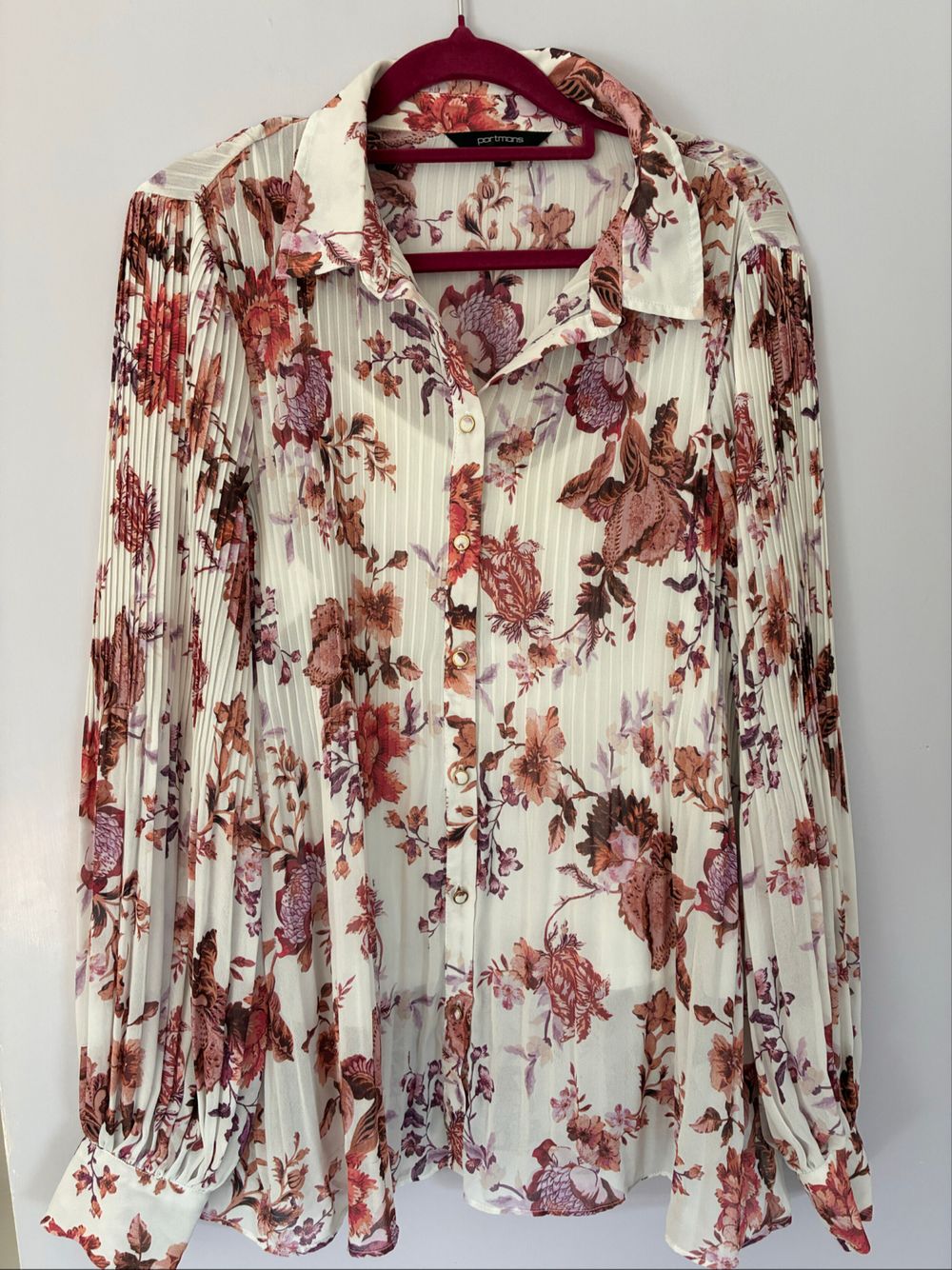 Portmans Floral Pleated Shirt
