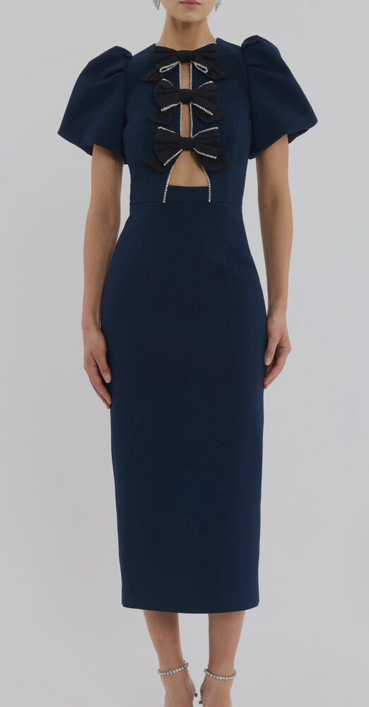 Nemy Midi Dress - Navy - Size 16 - NWT