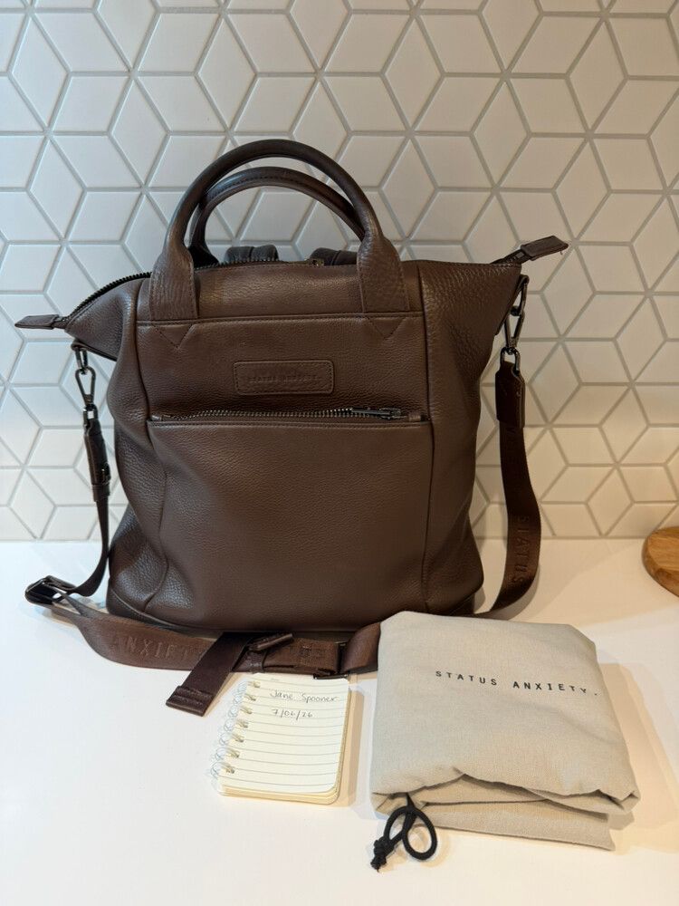 Status Anxiety Brown Mini Waves Bag