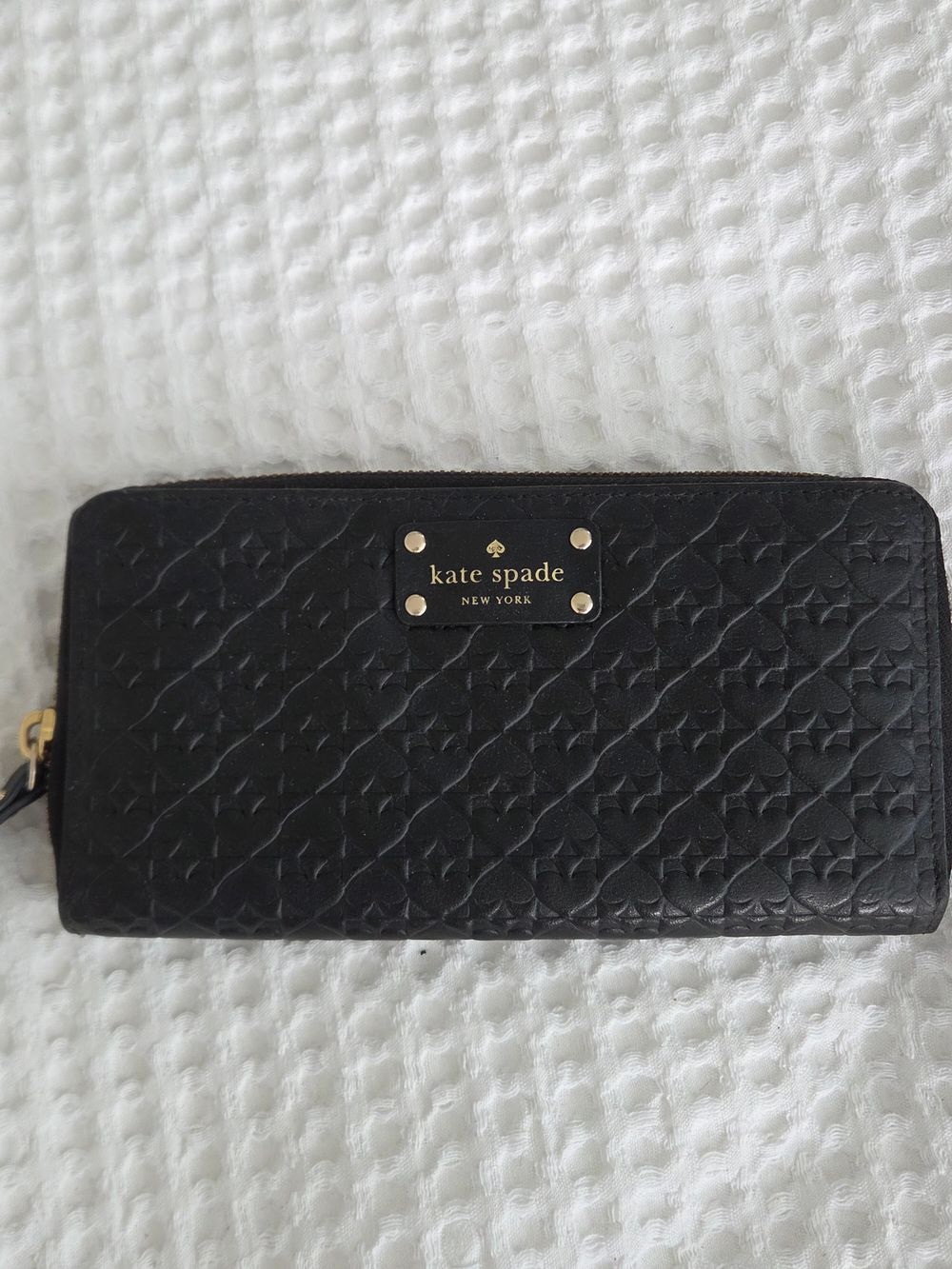 Kate Spade Black Leather  Wallet