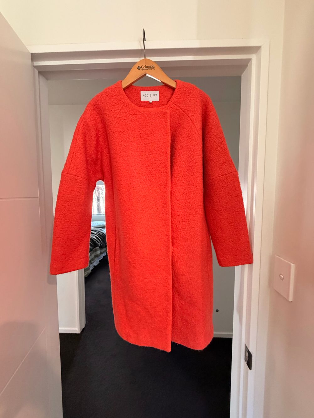 Foil orange coat