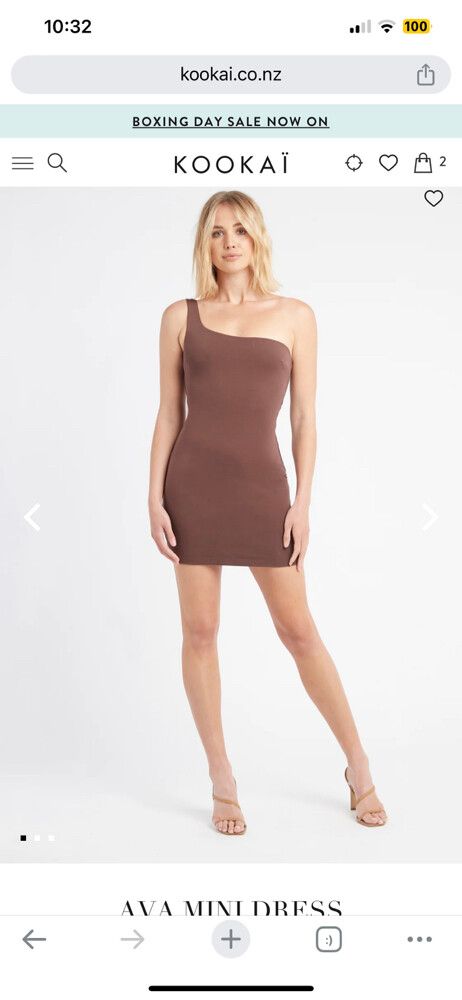 kookai brown mini dress Wynnie Mini Dress – KOOKAÏ Australia main image 1