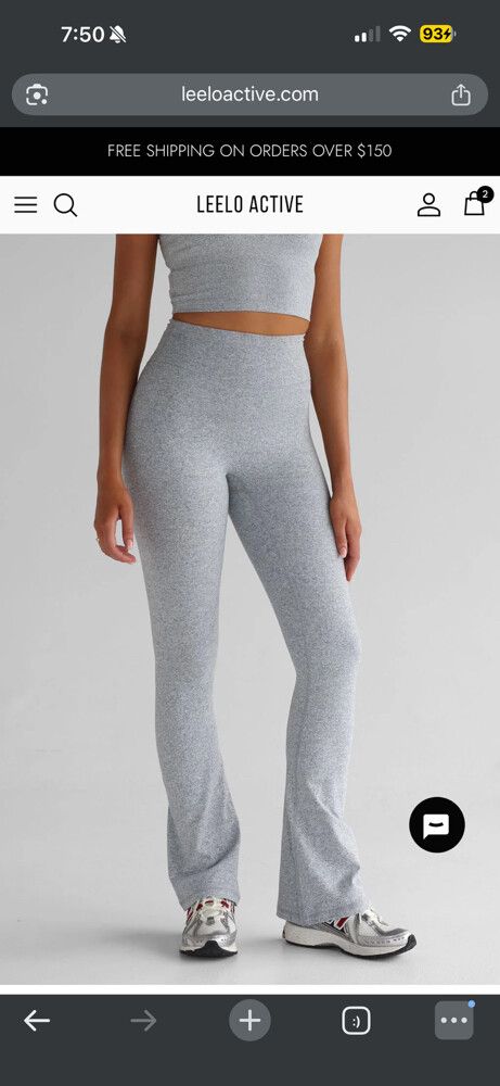 leelo sculpt flares grey marle