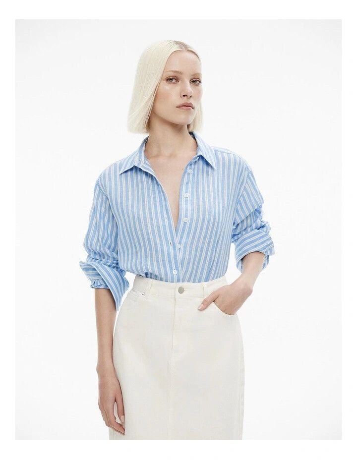 witchery French linen shirt