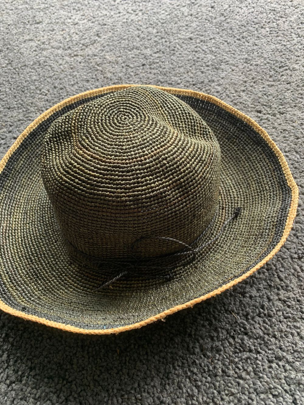 Citta Woven Black Hat