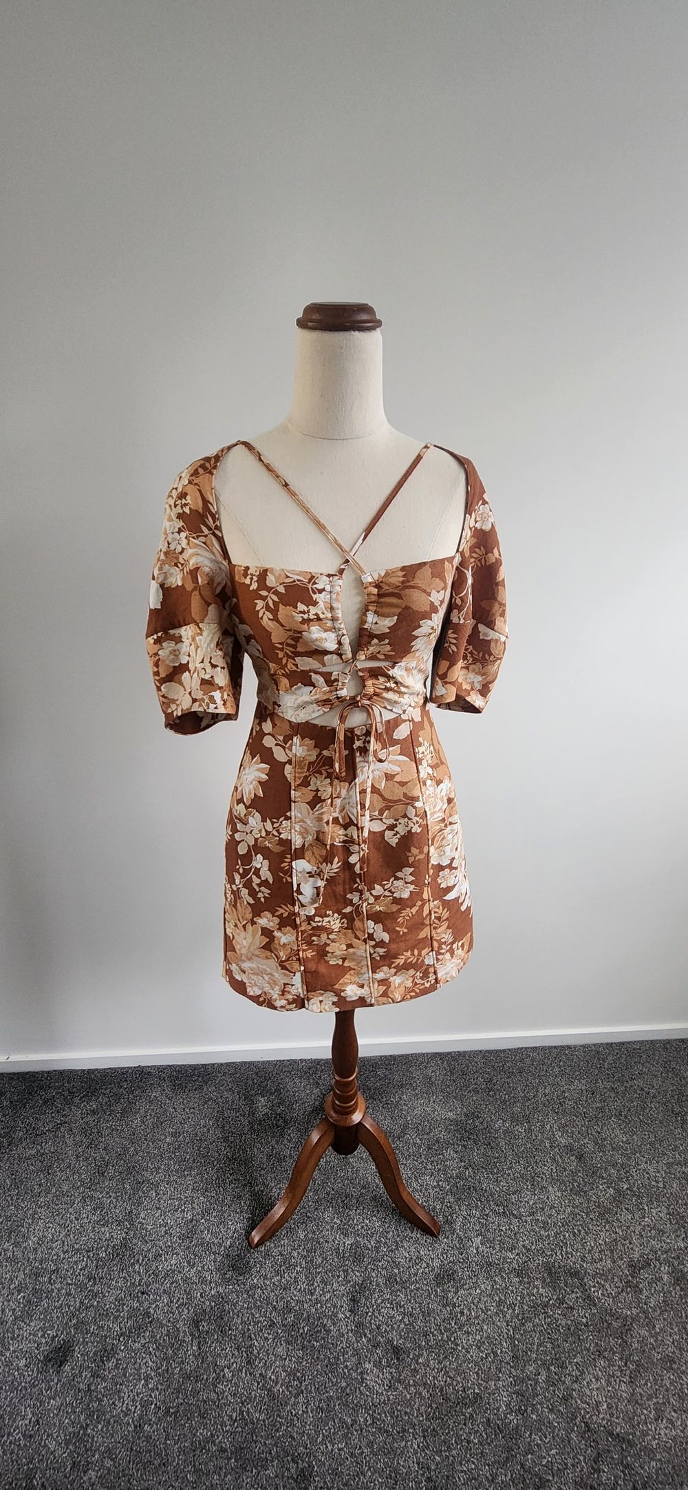 Shona Joy Autumn Floral Mini Dress