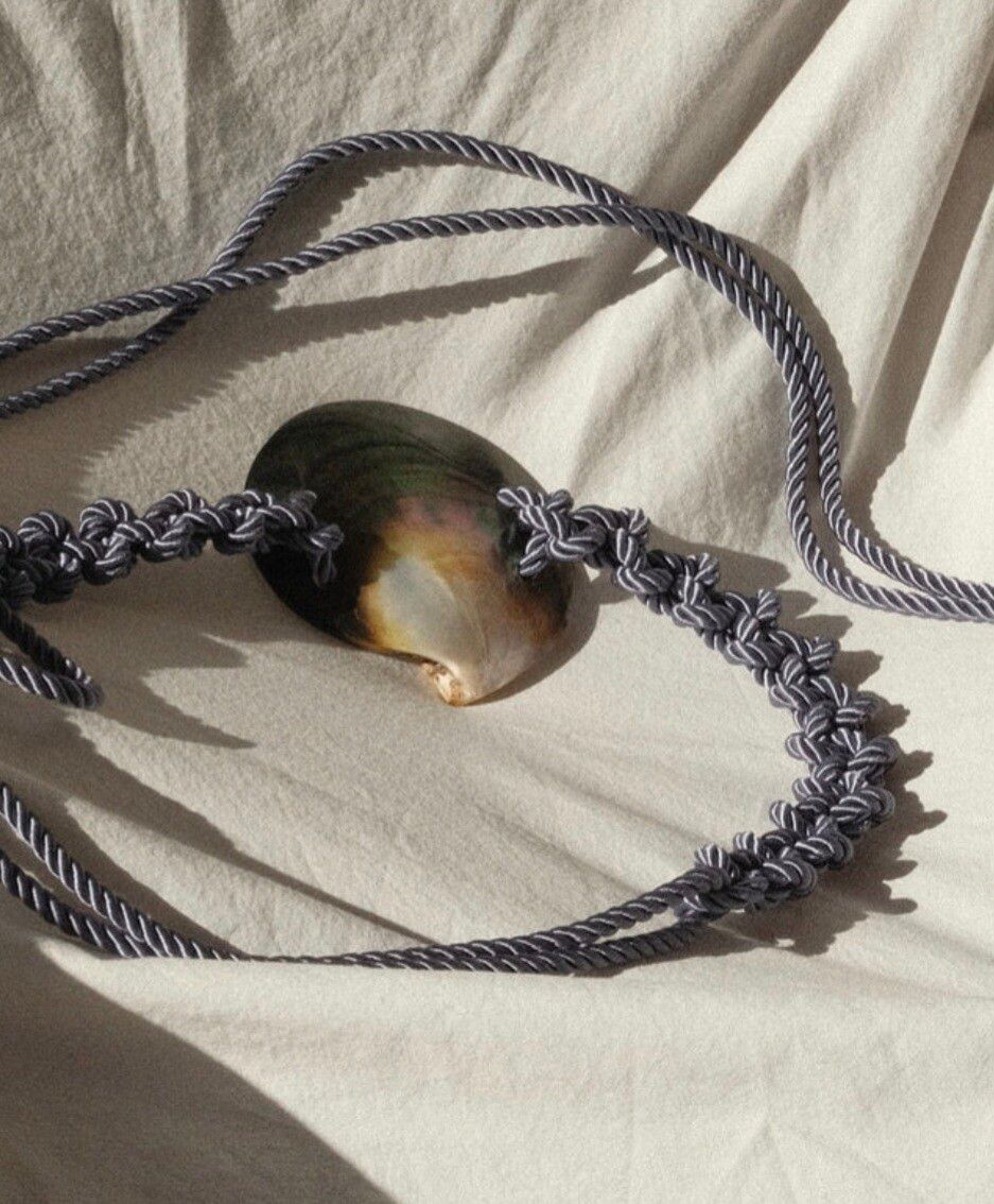 Jasmin Sparrow Mother of Pearl Braided Belt