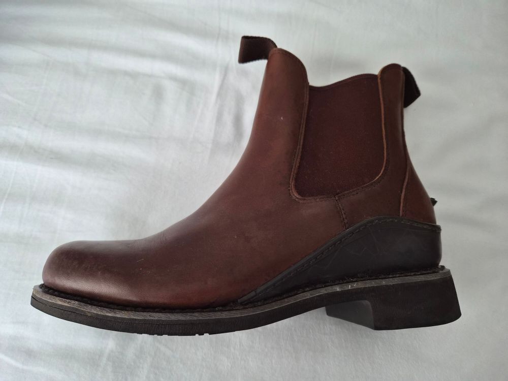 Hunter Brown Leather Chelsea Boots