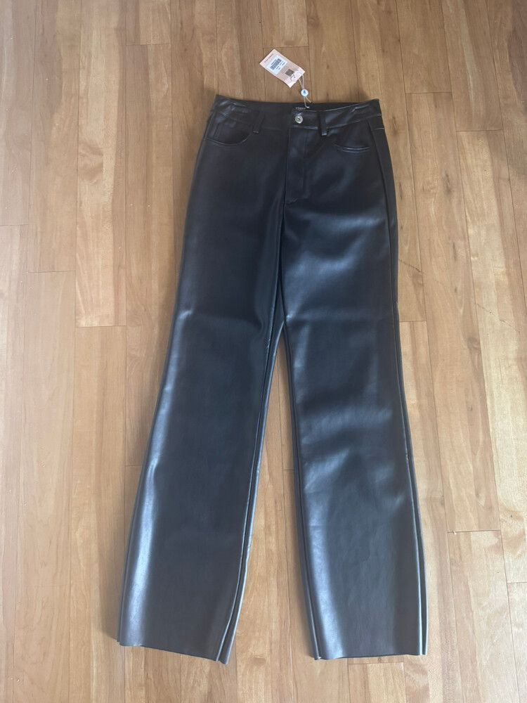 Tiger Mist Black Faux Leather Pants - Size M