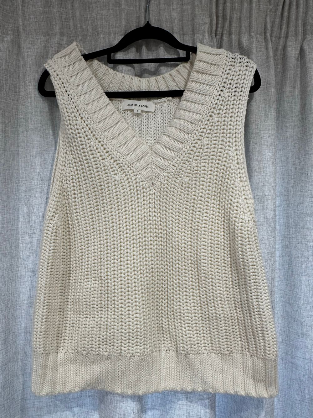 Assembly Label Cream Knit Vest