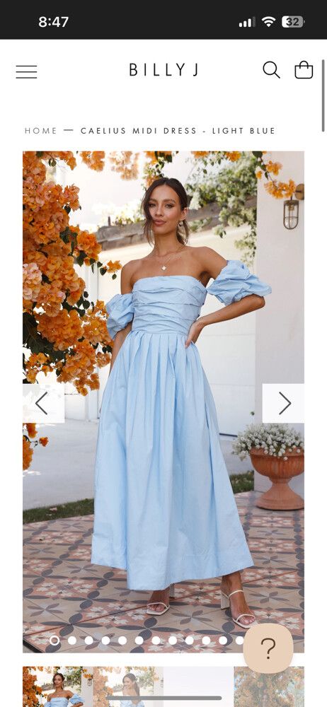 Billy J Boutique - Billy J Solana Off Shoulder Midi Dress on Designer Wardrobe Billy J Boutique - Billy J Solana Off Shoulder Midi Dress on Designer Wardrobe