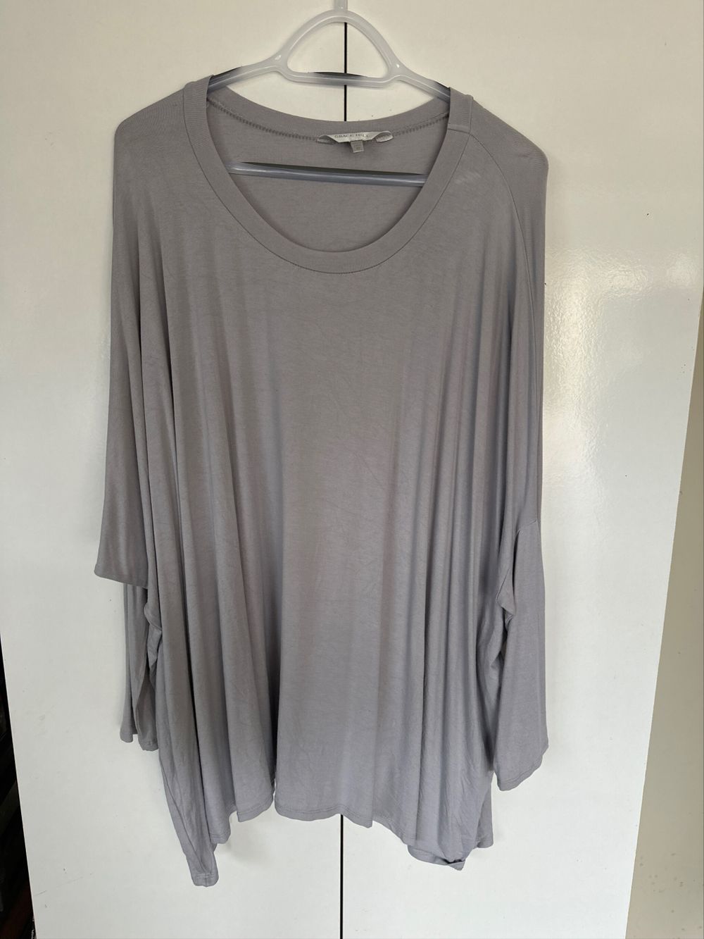 Drapey Oversized Pale Grey Too