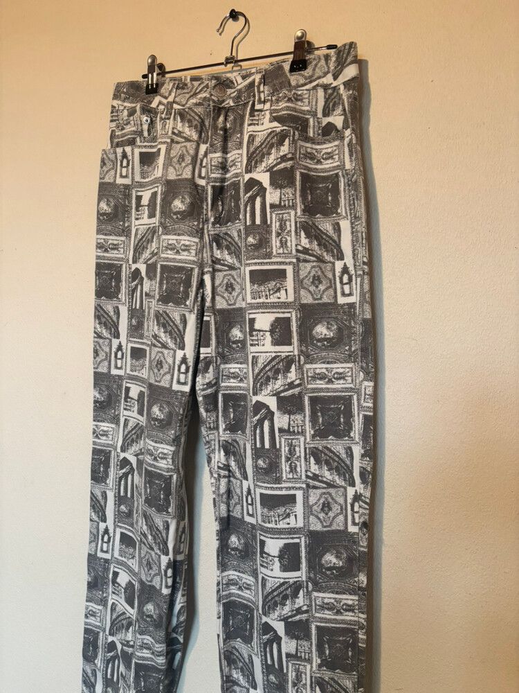 Print Wide Leg Jeans
