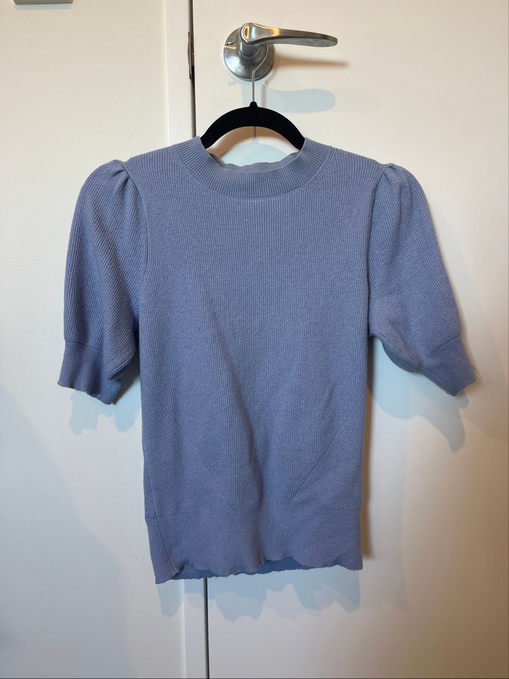 M&S Collection Blue Ribbed Knit Jumper