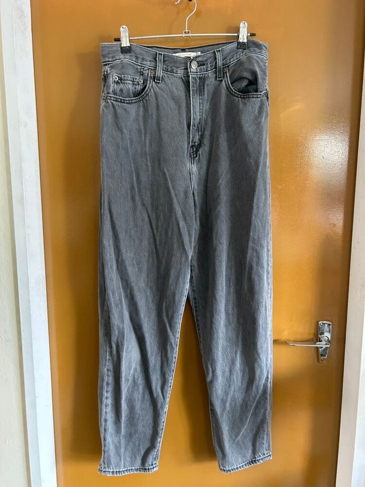 Levi's Grey High Loose Taper Jeans