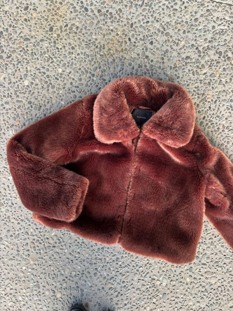 Glassons Brown Faux Fur Jacket