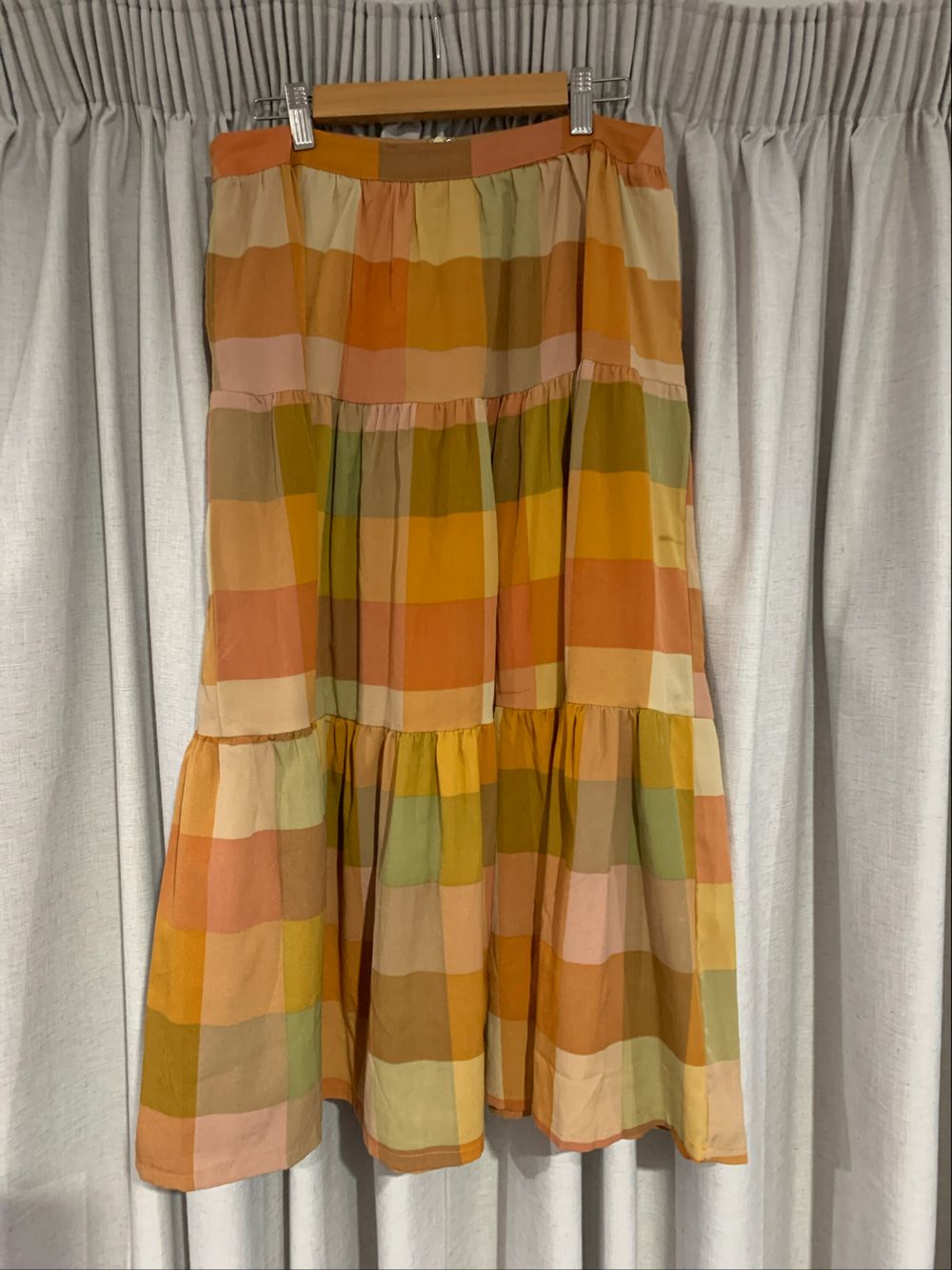 Petal & Pup Multicolour Tiered Midi Skirt