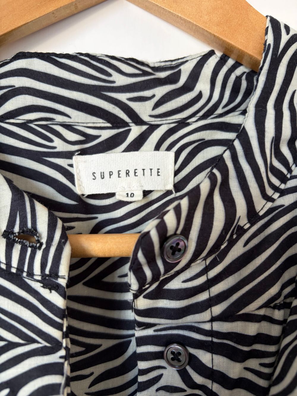 Superette Black and White Zebra Print Maxi Dress