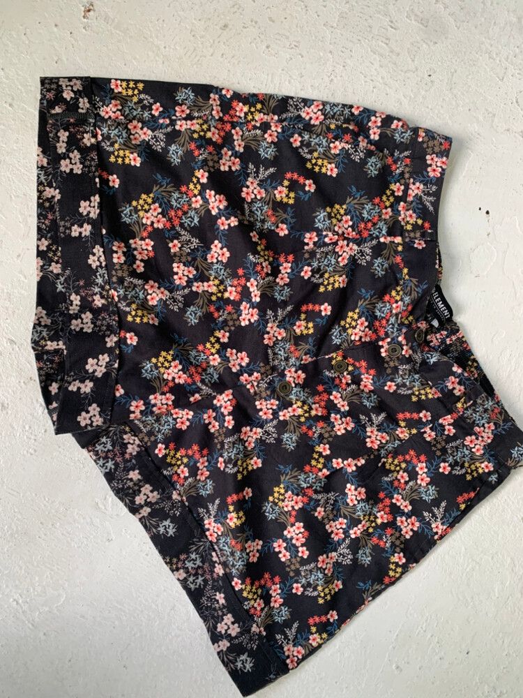 Element Black Floral Shorts