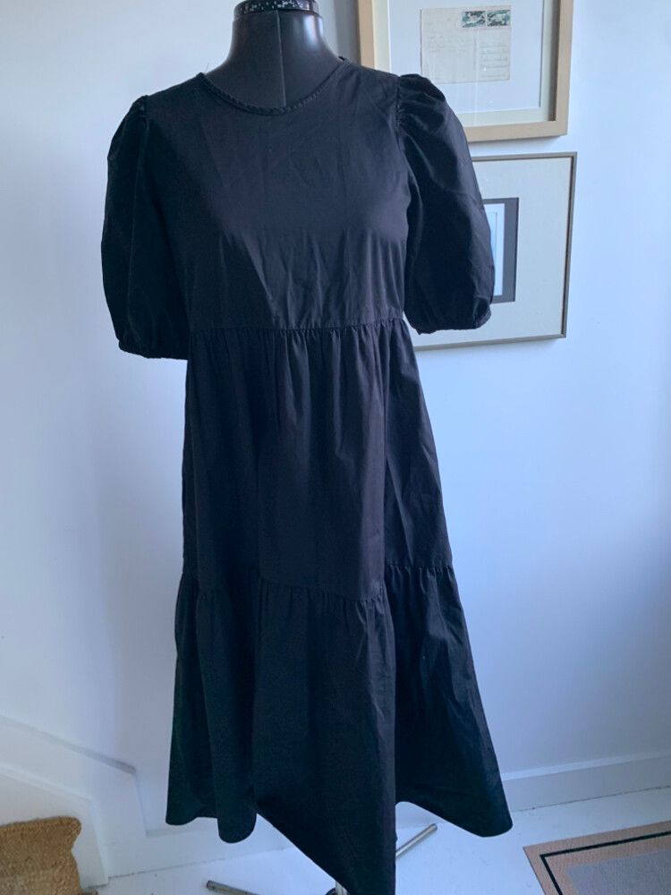 Zara - Zara Black Tiered Dress on Designer Wardrobe