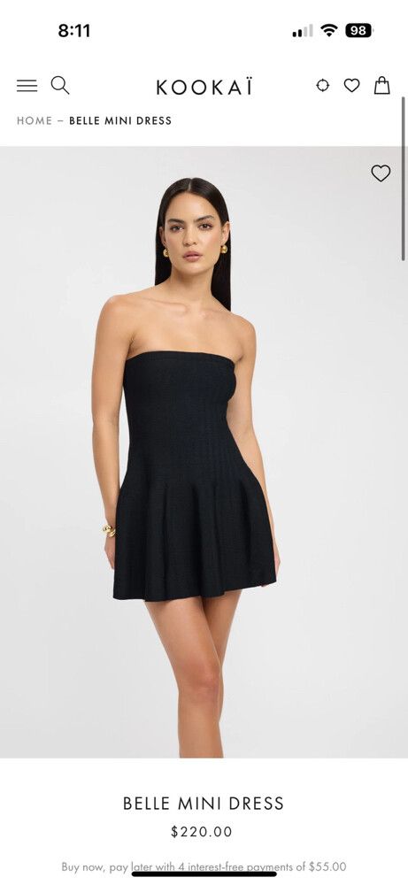 Kookai - Kookai Belle Mini Dress on Designer Wardrobe
