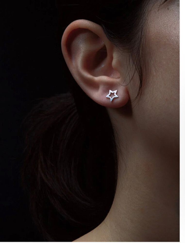 Karen Walker Mini Star Studs Silver