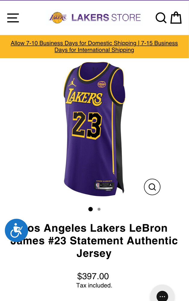 Los Angeles Lakers - LeBron James #23 - Statement Jersey