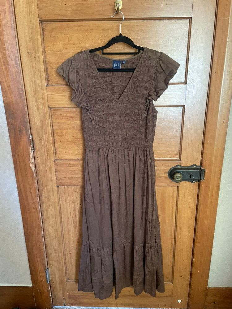 brown chevron dress 1960s Brown Chevron Color Block Wiggle Dress main image 0