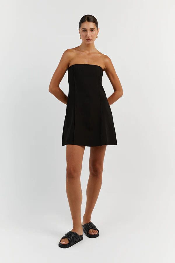 knee length dresses for ladies Rowan Mini Dress Pecan / Xs main image 1