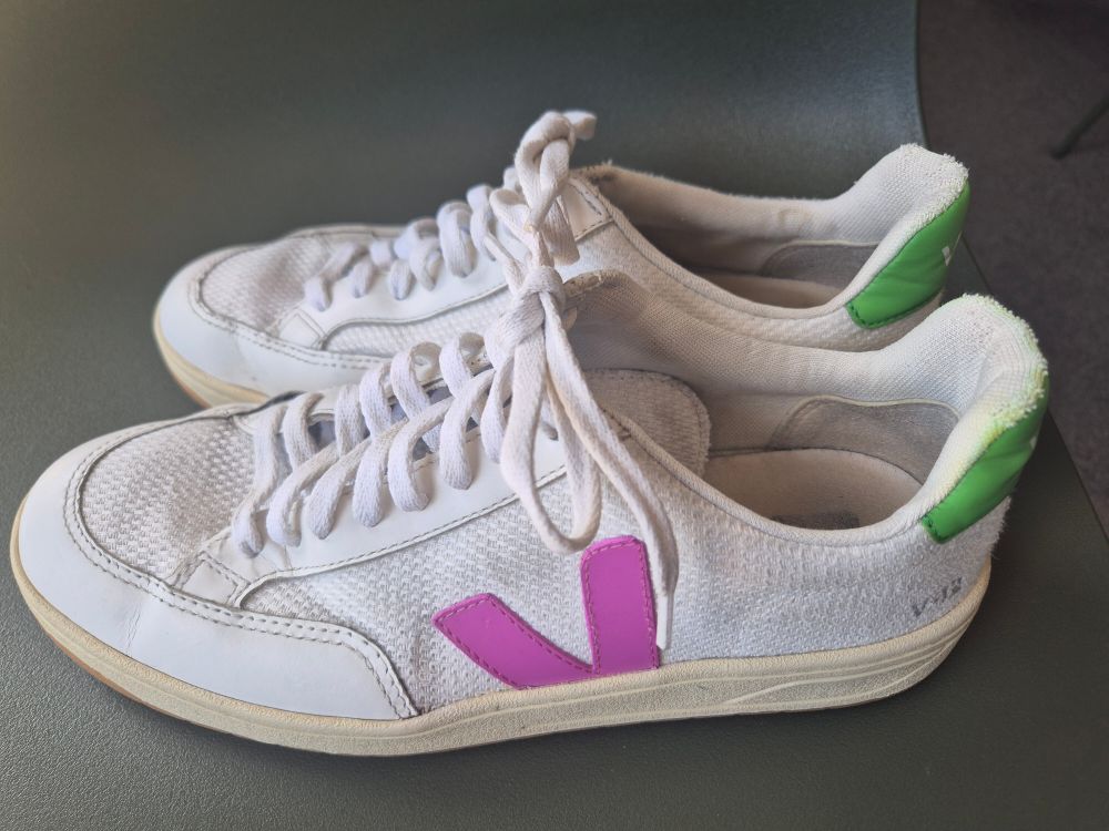 Veja V12 mesh White Pink Sneakers