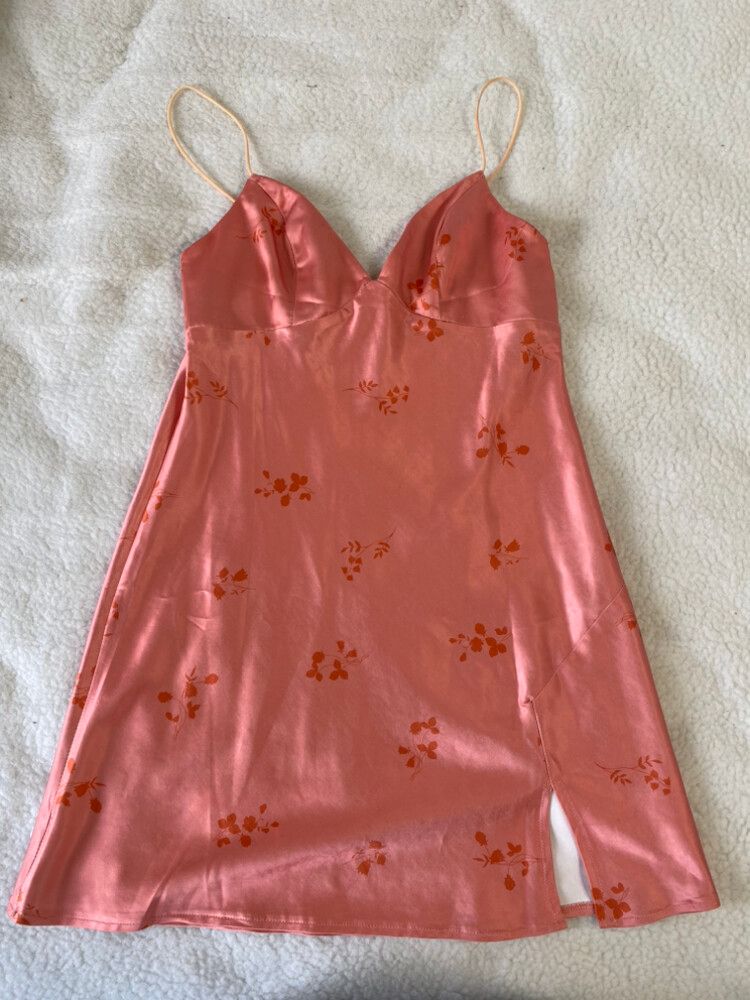 Peach Mini Dress