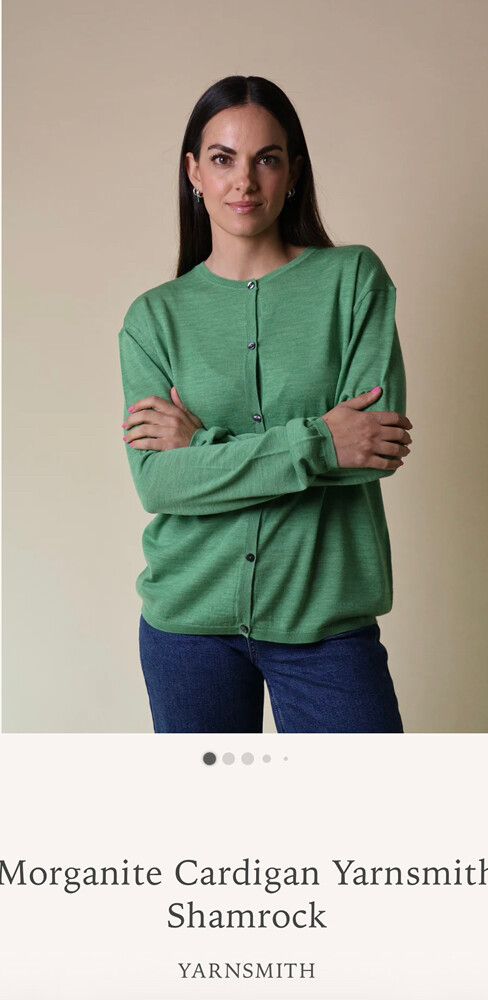 Yarnsmith Morganite Cardigan Shamrock