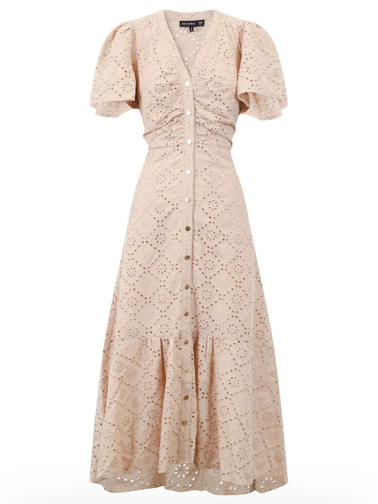 Connie Broderie Midi Dress