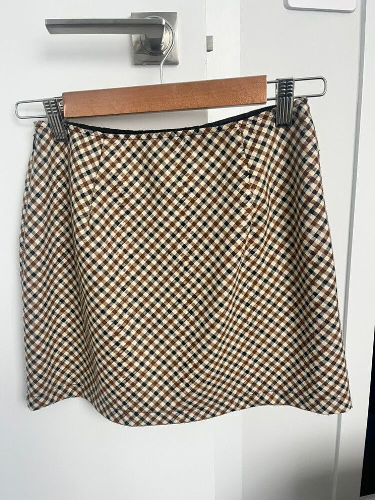 Checkered Mini Skirt