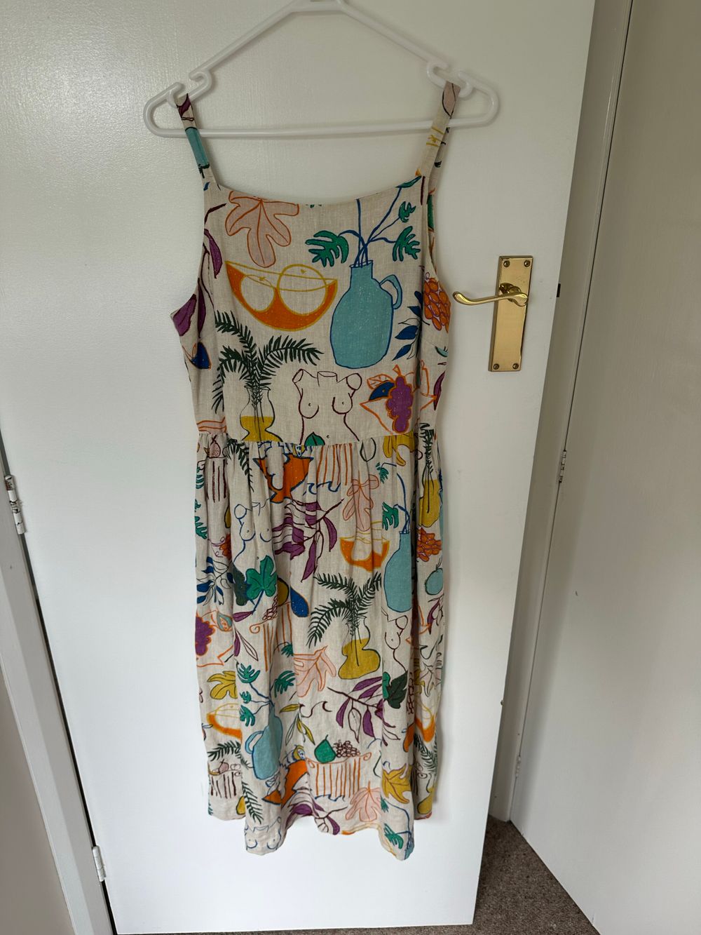 Athena Linen Midi Dress