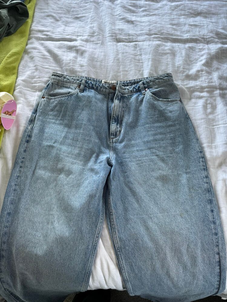 Wrangler Bella Baggy Blue Flow Jeans Size 16