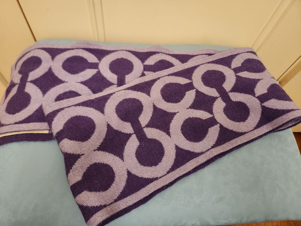 Coach Purple Scarf
