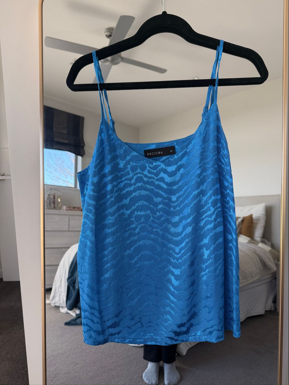 Decjuba Blue Patterned Camisole Top