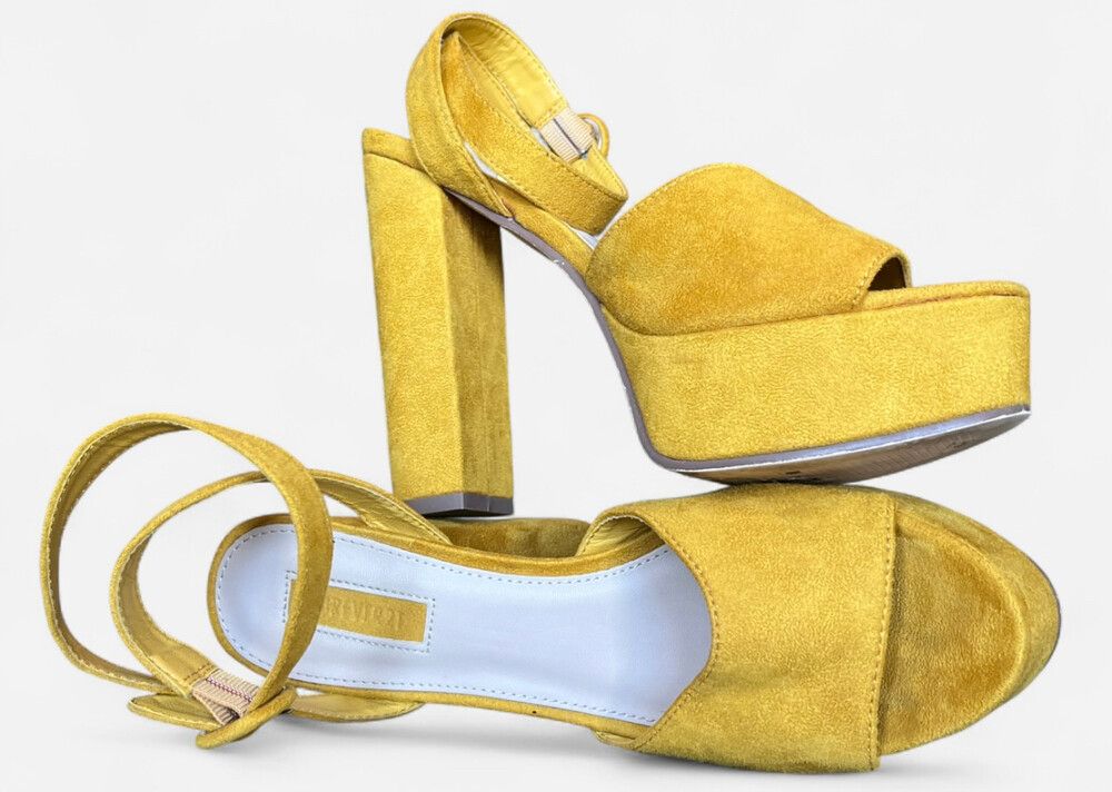 Forever 21 Yellow Platform Heels