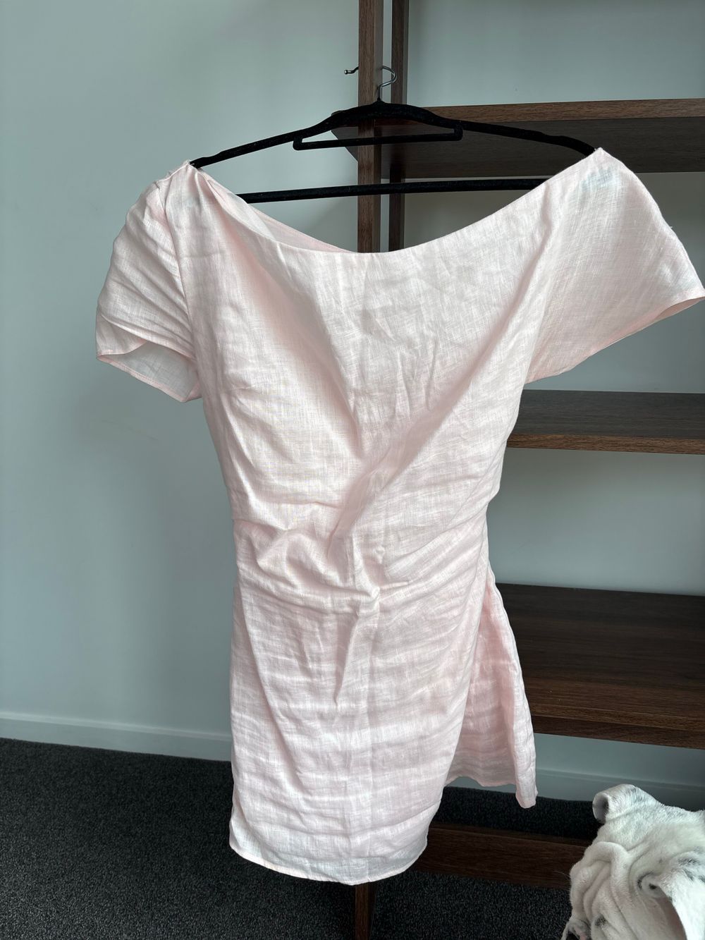 Kookai Pink off the shoulder mini dress
