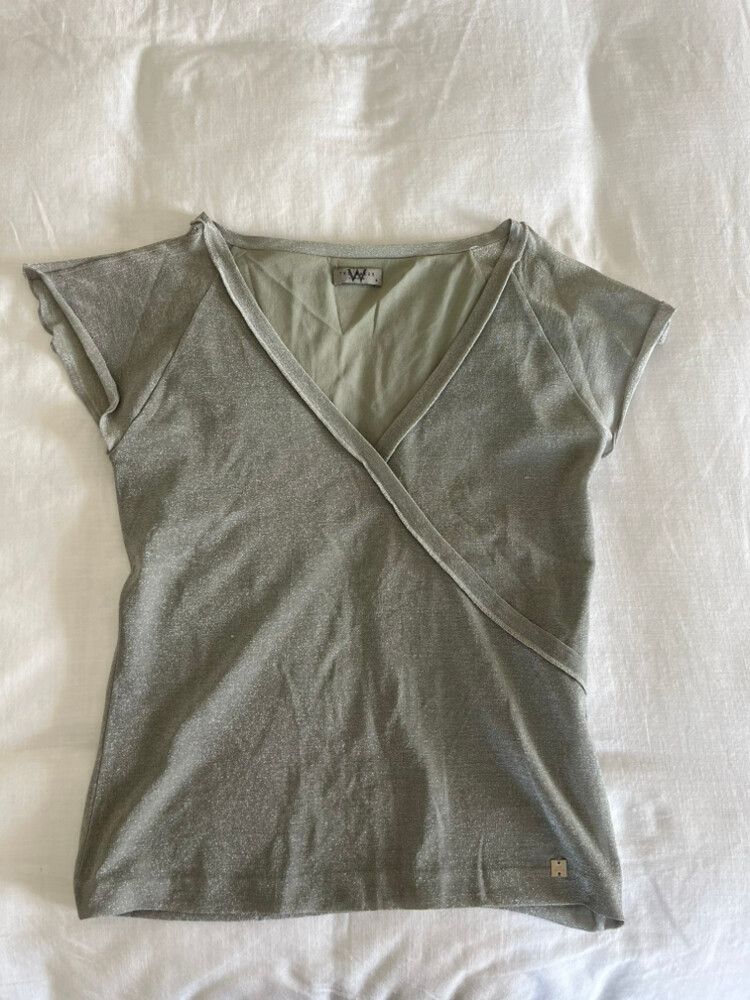 Ted Baker Grey Wrap Top