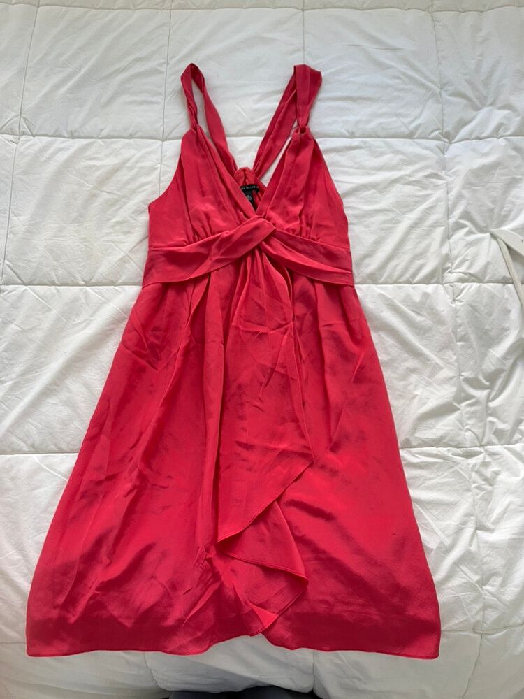 Banana Republic Mini Red Halter Dress