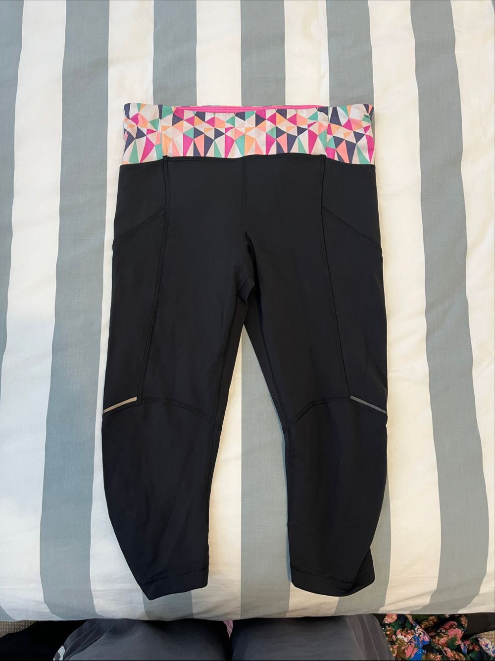 Lululemon Athletica Black Cropped Leggings
