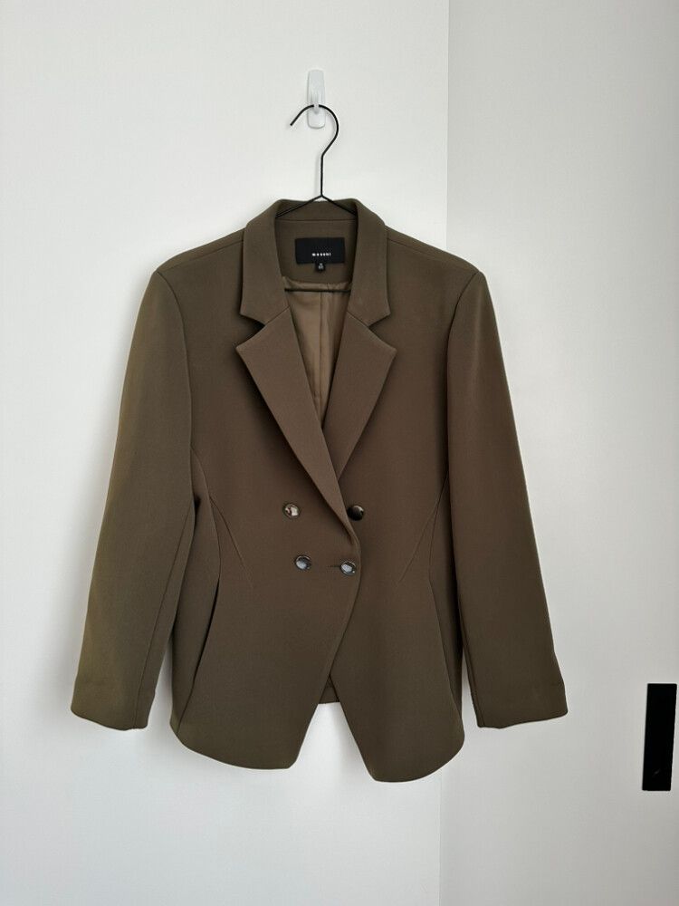 Moochi Sharpened Olive Green Blazer