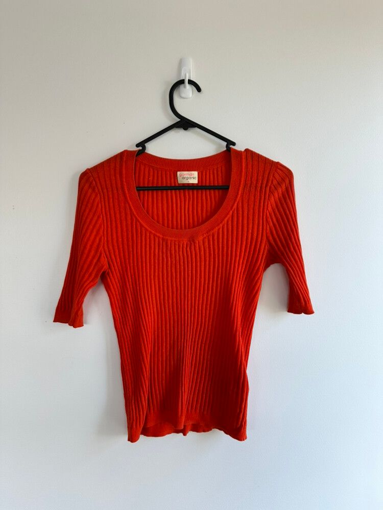Gorman Orange Ribbed Top