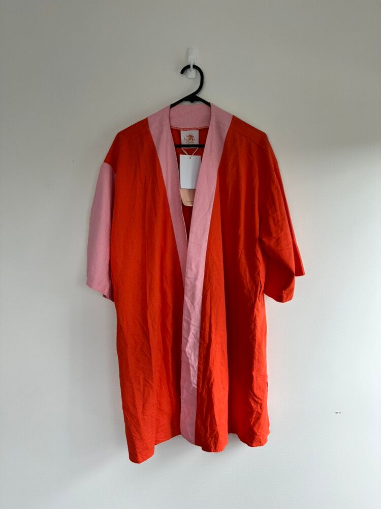 Lullaby Club Red And Pink Wrap Dress